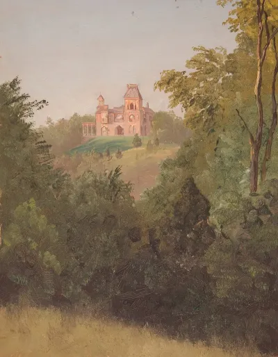 Olana From The Southwest