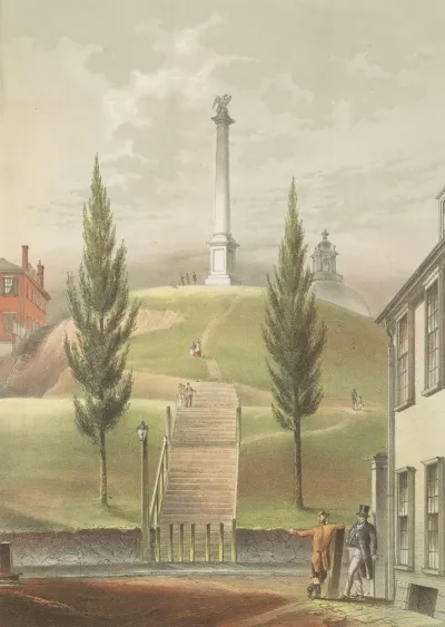 Old Boston Beacon Hill From Derne St