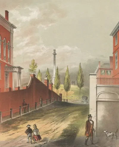 Old Boston Beacon Hill From Mt Vernon St