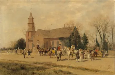 Old Bruton Church Williamsburg Virginia In The Time Of Lord Dunmore