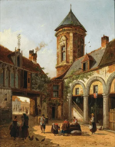 Old Castle Of The Cardinal Of Granvelle 1517 1586 In Brussels