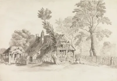 Old Farm Buildings In A Landscape