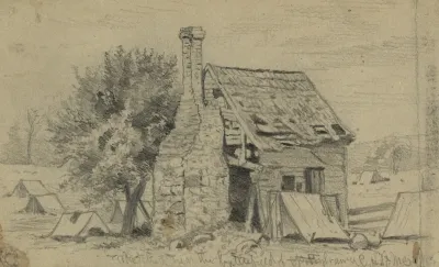 Old House On The Battlefield Of Spottsylvania