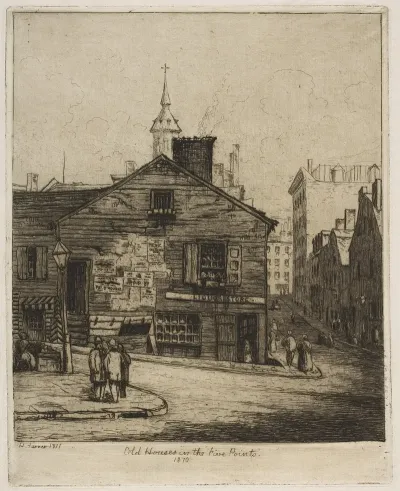 Old Houses In The Five Points 1870 From Scenes Of Old New York