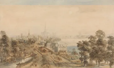 Old London View From St James Park Looking East 2