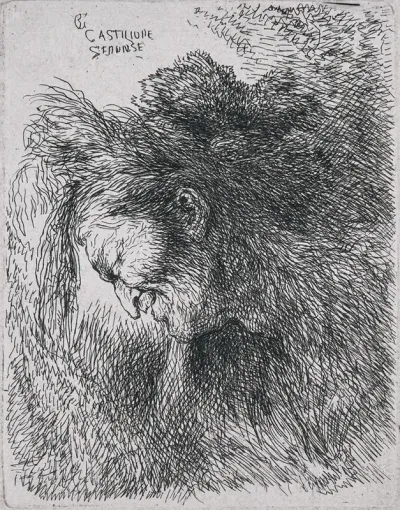 Old Man Looking Down