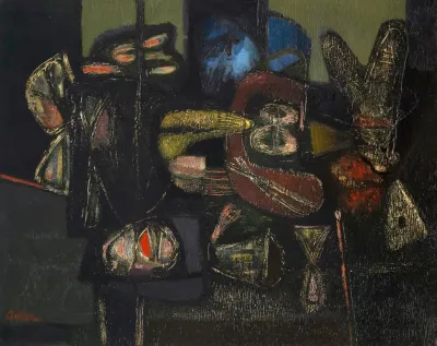 Old Man Looking Into A Room