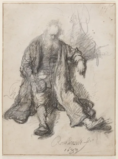 Old Man Seated The Drunken Lot