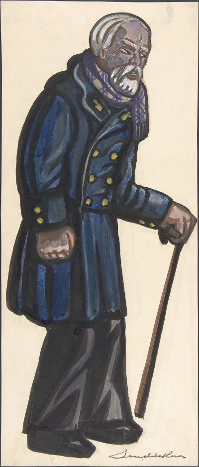 Old Man With A Cane