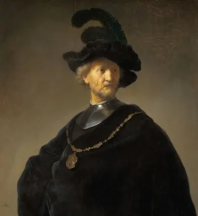 Old Man With A Gold Chain