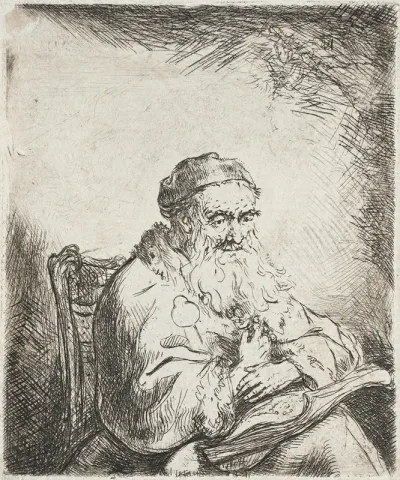 Old Man With A Trefoil On His Coat
