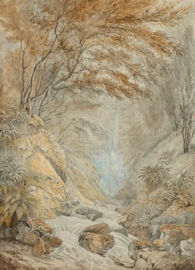 Old Roar Waterfall Near Hastings Sussex