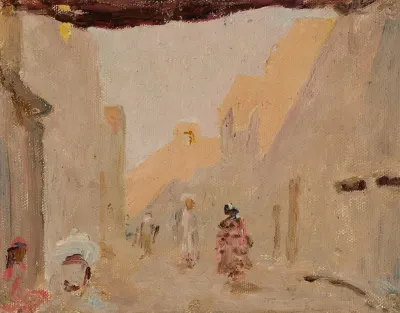 Old Tashkent In The Evening From The Journey To Turkestan