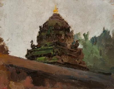 Old Temple In Madras From The Journey To India