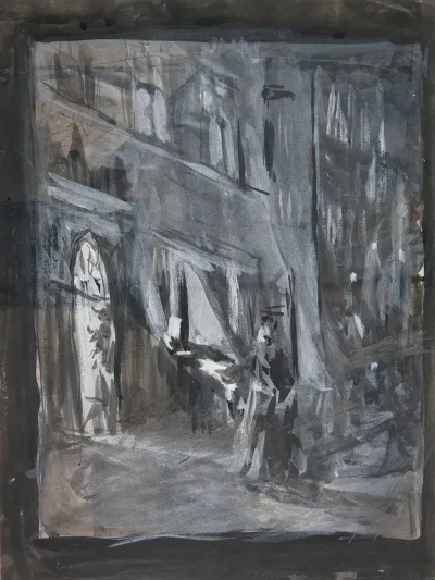 Old Town In Warsaw At Night