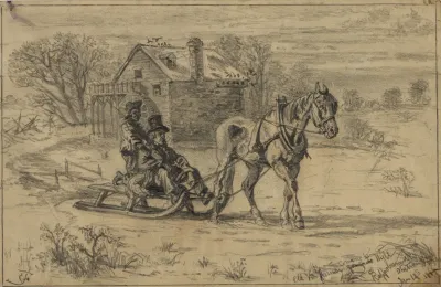 Old Va Farmer Coming From Mill Rappahannock Station Va
