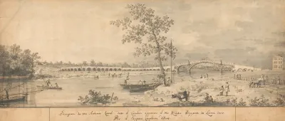 Old Walton Bridge Seen From The Middlesex Shore