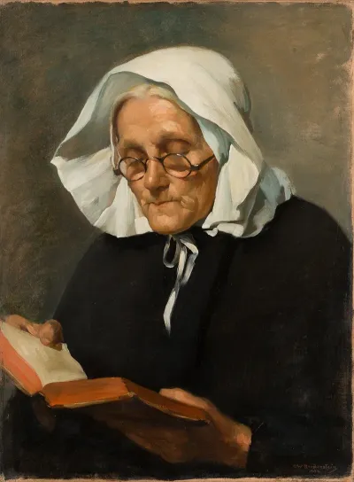 Old Woman Reading 6