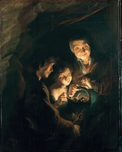 Old Woman With A Basket Of Coal