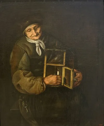 Old Woman With A Lamp