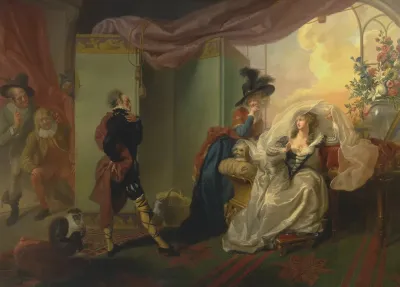 Olivia Maria And Malvolio From Twelfth Night Act Iii Scene Iv