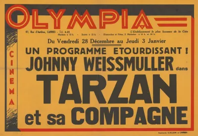 Olympia Cinema Cannes Programme Tarzan Et Sa Compagne