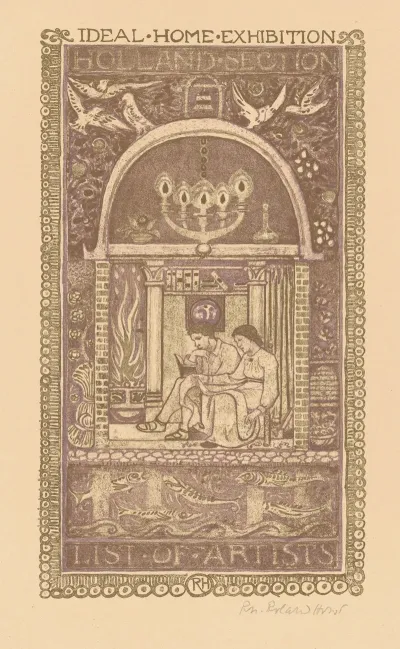 Omslagontwerp Voor Catalogus Van De Ideal Home Exhibition 1912