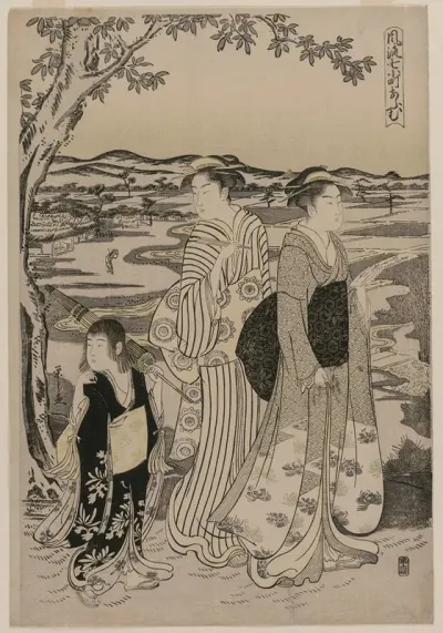 Omu The Parrot From The Series Seven Elegant Episodes From The Life Of The Poetess Ono No Komachi