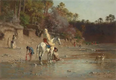 On The Bank Of The El Kantara River