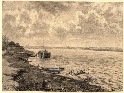On The Banks Of The Irtysh River Near Omsk