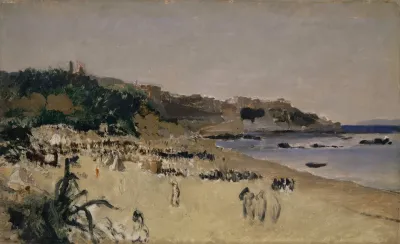 On The Beach At Tangier
