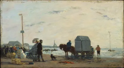 On The Beach At Trouville