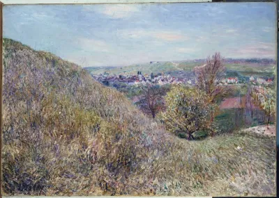 On The Hills Of Moret In Spring Morning