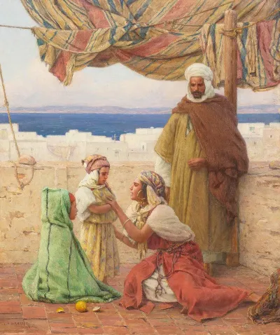 On The Roofs Of The White City Tangier