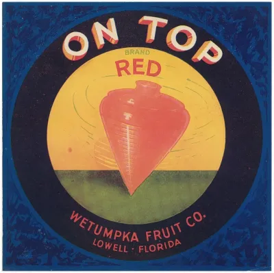 On Top Brand Red Label Citrus Label