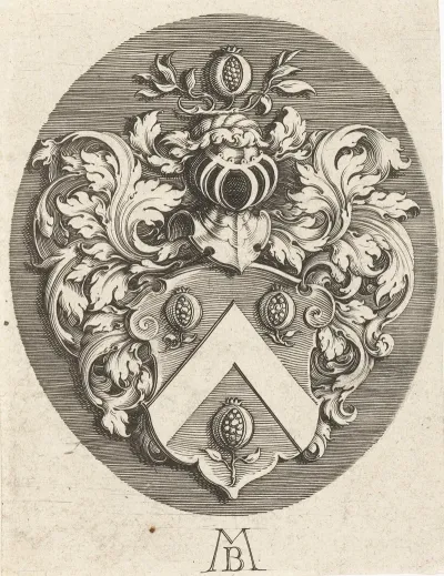 Onbekend Wapenschild In Ovaal 2