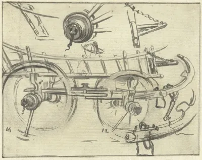 Onderdelen Van De Constructie Van Een Boerenwagen