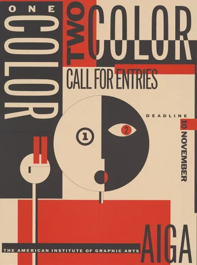 One Color Two Color Call For Entry Aiga