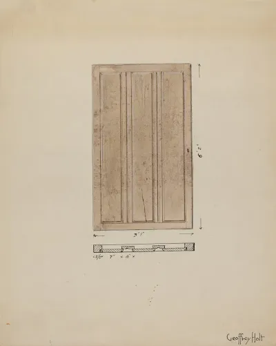 One Of Original Inside Doors To Sacristy