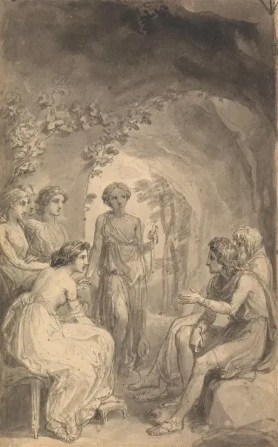One Of Six Illustrations To Fenelons The Adventures Of Telemachus Son Of Ulysses 3