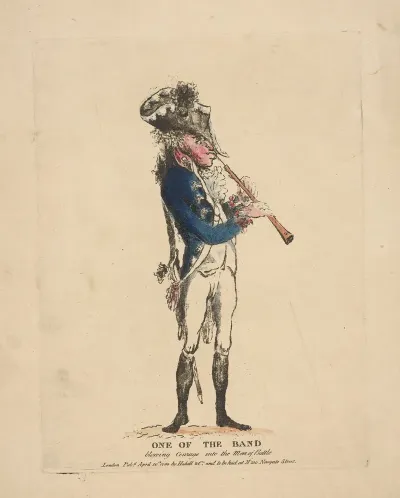 One Of The Band Blowing Courage Into The Men Of Battle
