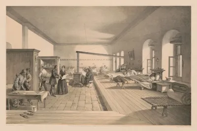 One Of The Wards Of The Hospital At Scutari
