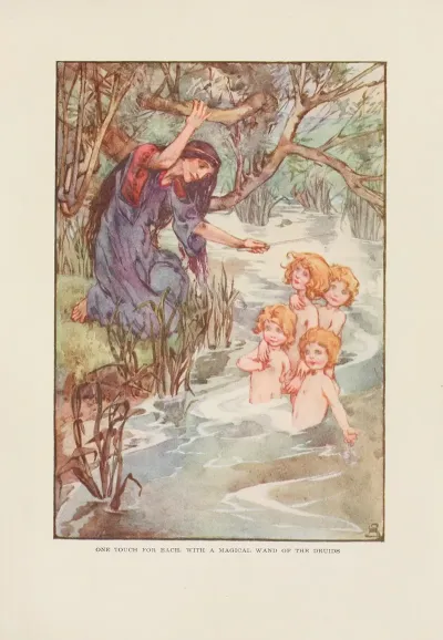 One Touch For Each With A Magical Wand Of The Druids