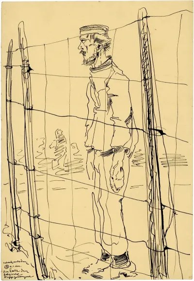 Ontwerp Lithografie Ten Bate Der Belgische Krijgsgevangenen 3