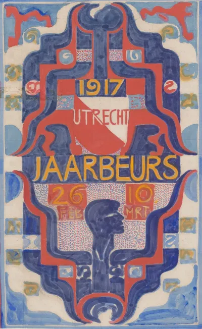 Ontwerp Voor Een Affiche Voor De Jaarbeurs Te Utrecht In 1917