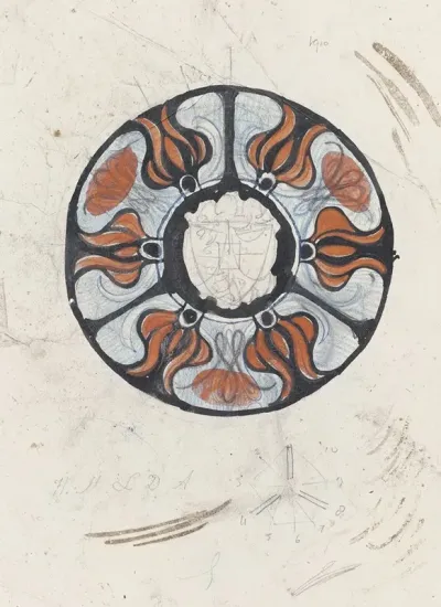 Ontwerp Voor Een Gedenkbord Met W En Een Wapenschild