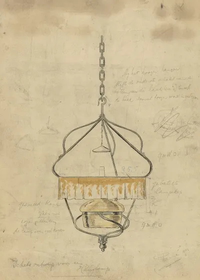 Ontwerp Voor Een Hanglamp