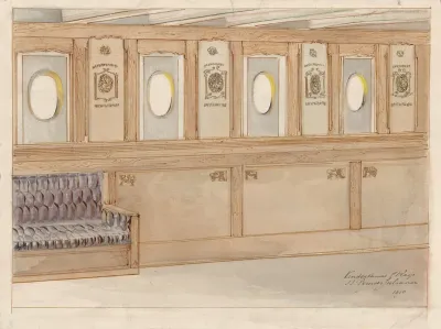 Ontwerp Voor Een Kinderkamer Eerste Klas Op De S S Prinses Juliana