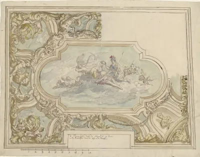 Ontwerp Voor Een Plafondschildering Met Allegorie Op De Waarheid
