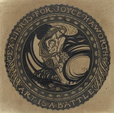 Ontwerp Voor Ex Libris Voor Joyce Haworth
